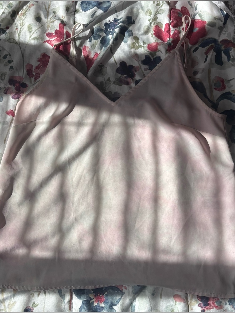 a new day Pale Pink V-Neck Spaghetti Strap Cami